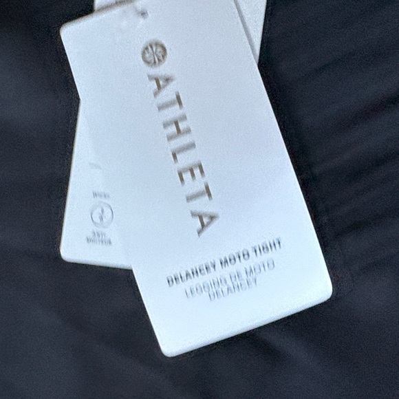 Athleta Delancey Moto Tight Leggings black XL NWT - Picture 3 of 9